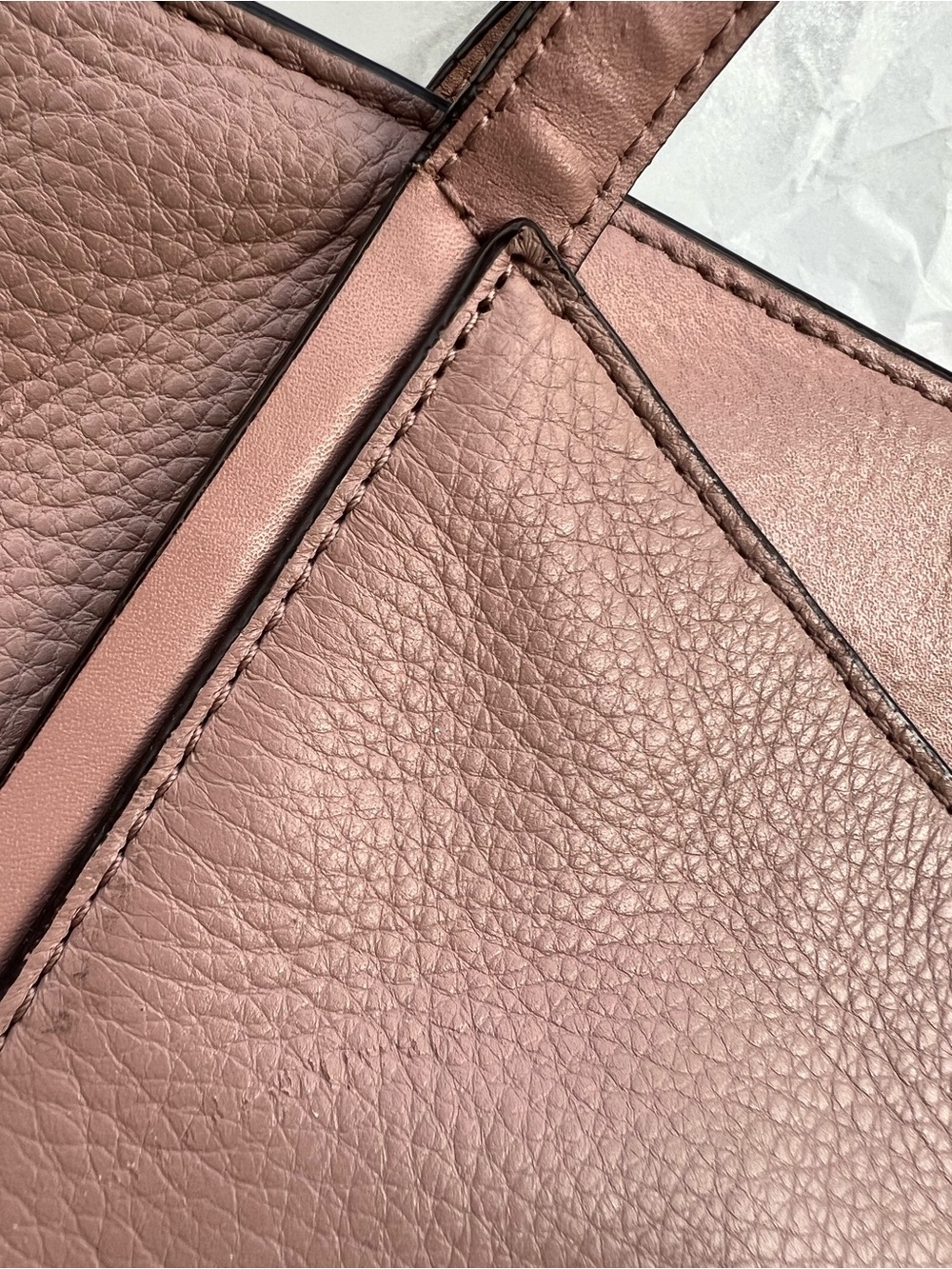Michael Kors large mauve pebbled leather shoulder bag - Picture 11 of 16